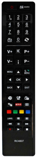 Ersatz Fernbedienung RC4837 für Sharp TV